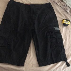 Black Cargo Shorts